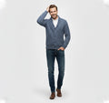 Jacquard Knit Cardigan-cardigans > knit cardigan-Laventaire-Laventaire