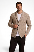 Jacquard Knit Cardigan-cardigans > knit cardigan-Laventaire-Laventaire