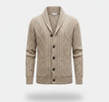 Jacquard Knit Cardigan-cardigans > knit cardigan-Laventaire-Laventaire