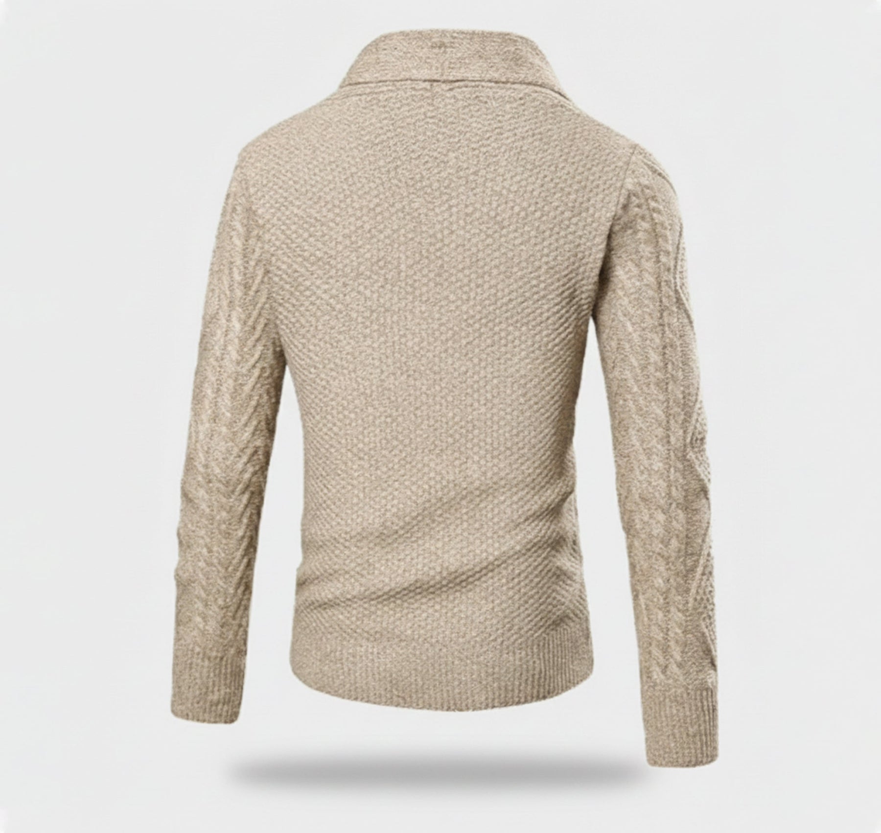 Jacquard Knit Cardigan-cardigans > knit cardigan-Laventaire-Laventaire