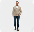 Jacquard Knit Cardigan-cardigans > knit cardigan-Laventaire-Laventaire
