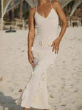 Lace Back Maxi Dress-dresses > maxi dress-Laventaire-Laventaire
