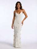 Lace Back Maxi Dress-dresses > maxi dress-Laventaire-White-S-Laventaire