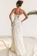 Lace Floral Maxi Dress-dresses > maxi dress-Laventaire-Laventaire