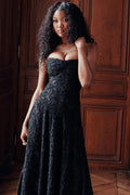 Lace Floral Maxi Dress-dresses > maxi dress-Laventaire-Laventaire
