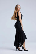 Lace Maxi Evening Dress-dresses > evening dress-Laventaire-Laventaire