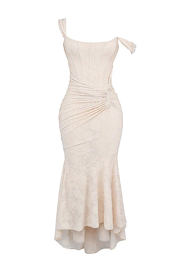Lace Maxi Evening Dress-dresses > evening dress-Laventaire-Laventaire