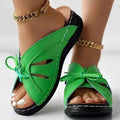 Lace Open Toe Sandals-footwear > sandals > open toe sandals-Laventaire-Green-36-Laventaire