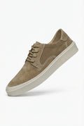 Lace Up Casual Sneakers-footwear > sneakers-Laventaire-Khaki-38-Laventaire