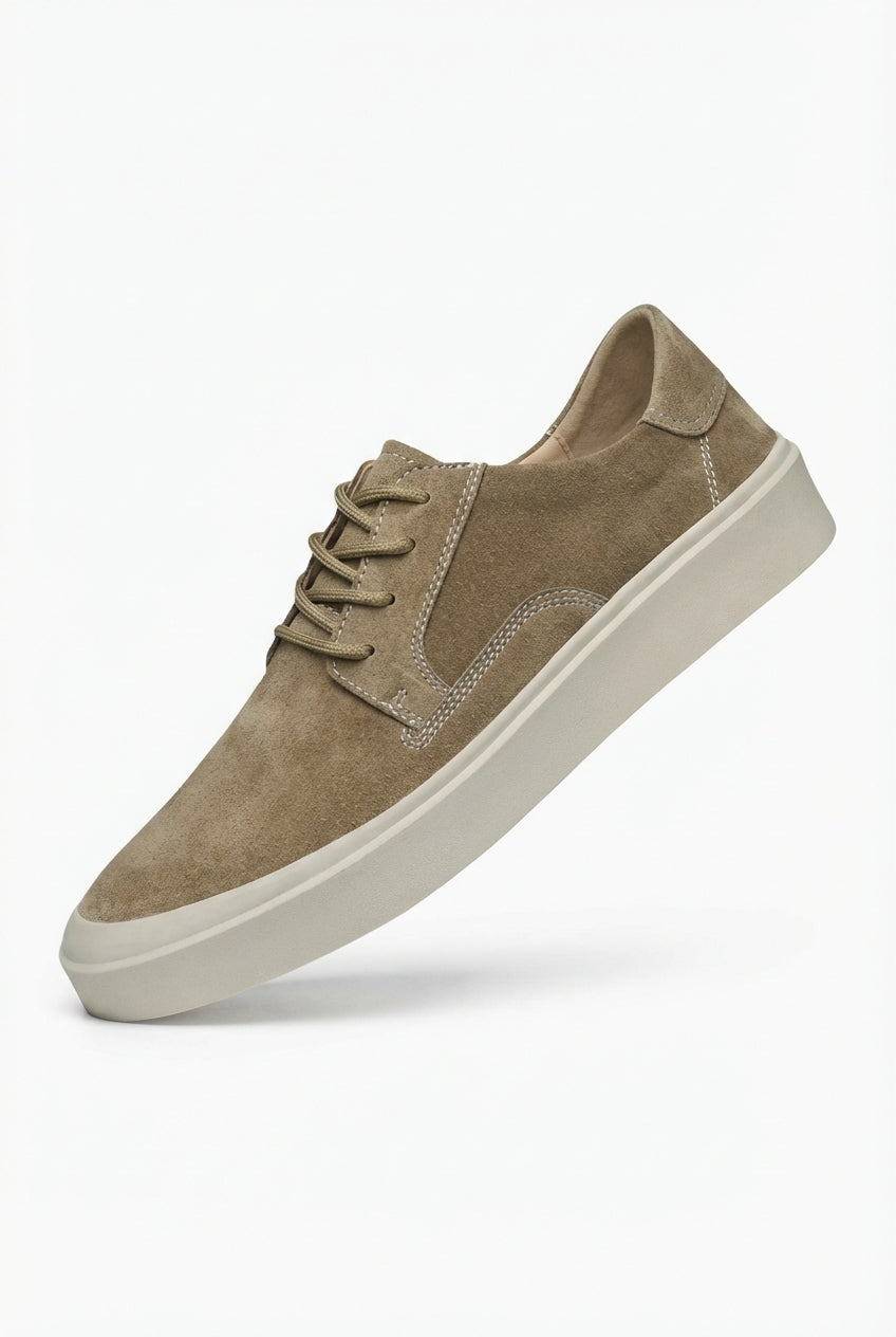 Lace Up Casual Sneakers-footwear > sneakers-Laventaire-Khaki-38-Laventaire