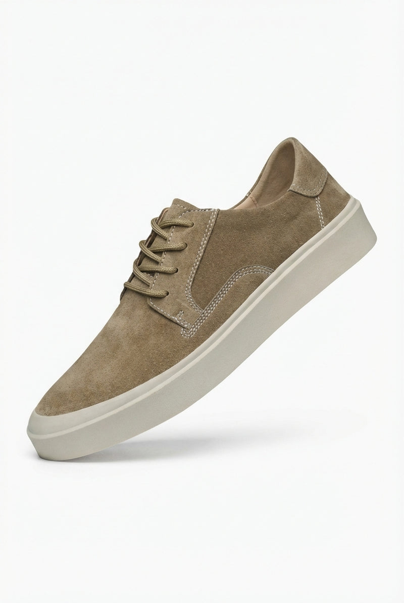 Lace Up Casual Sneakers-footwear > sneakers-Laventaire-Khaki-38-Laventaire