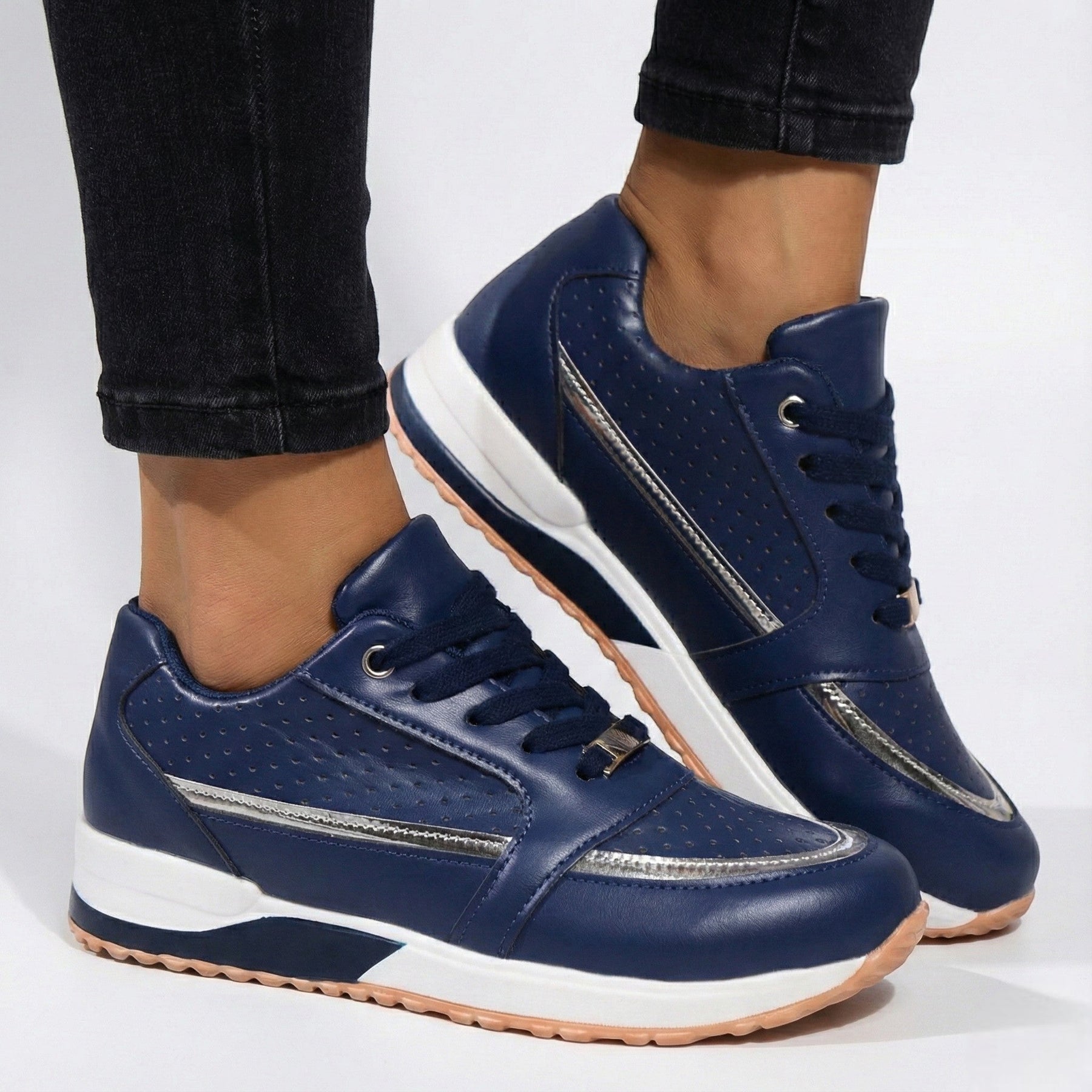 Lace Up Walking Sneakers-footwear > sneakers > walking sneakers-Laventaire-Laventaire