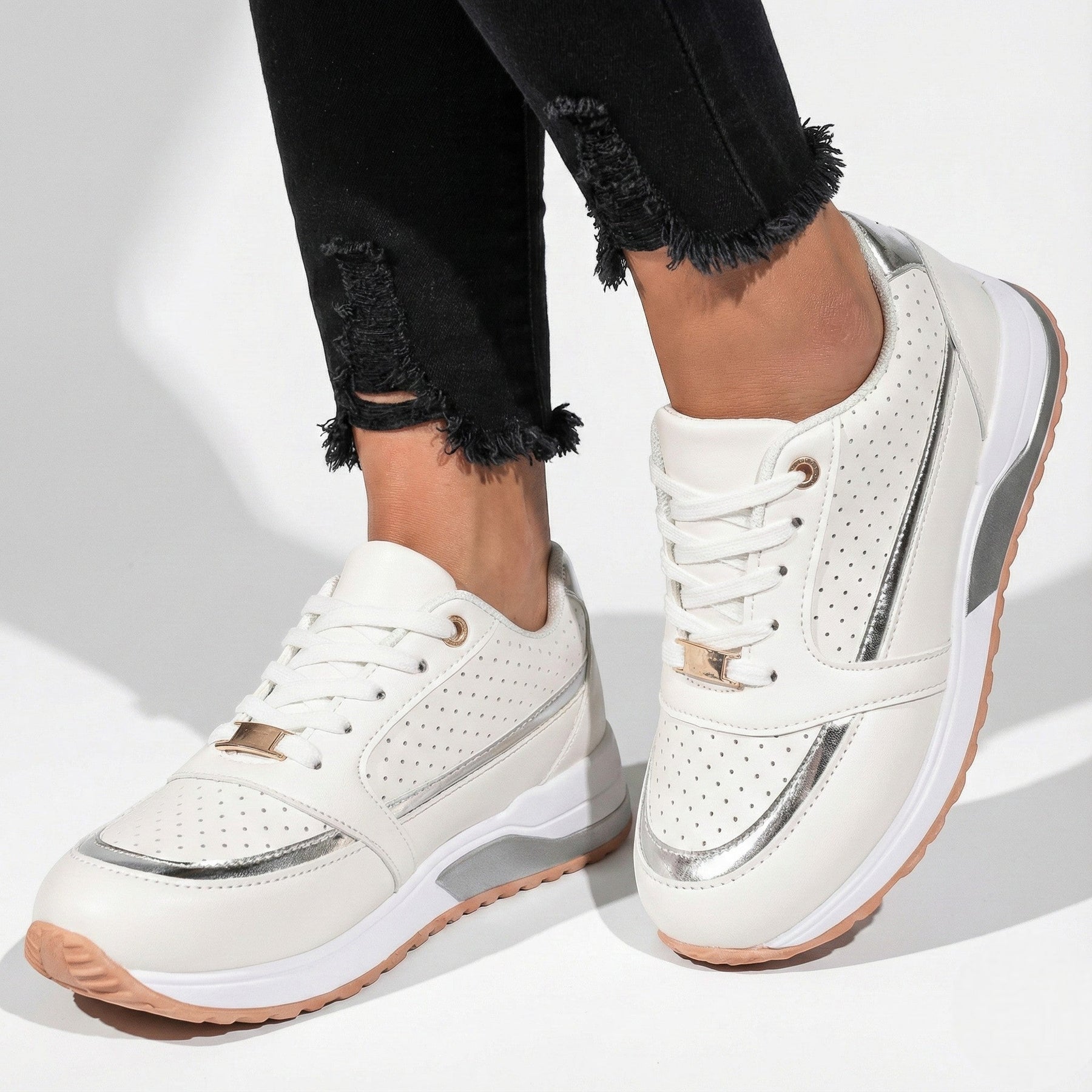 Lace Up Walking Sneakers-footwear > sneakers > walking sneakers-Laventaire-Laventaire