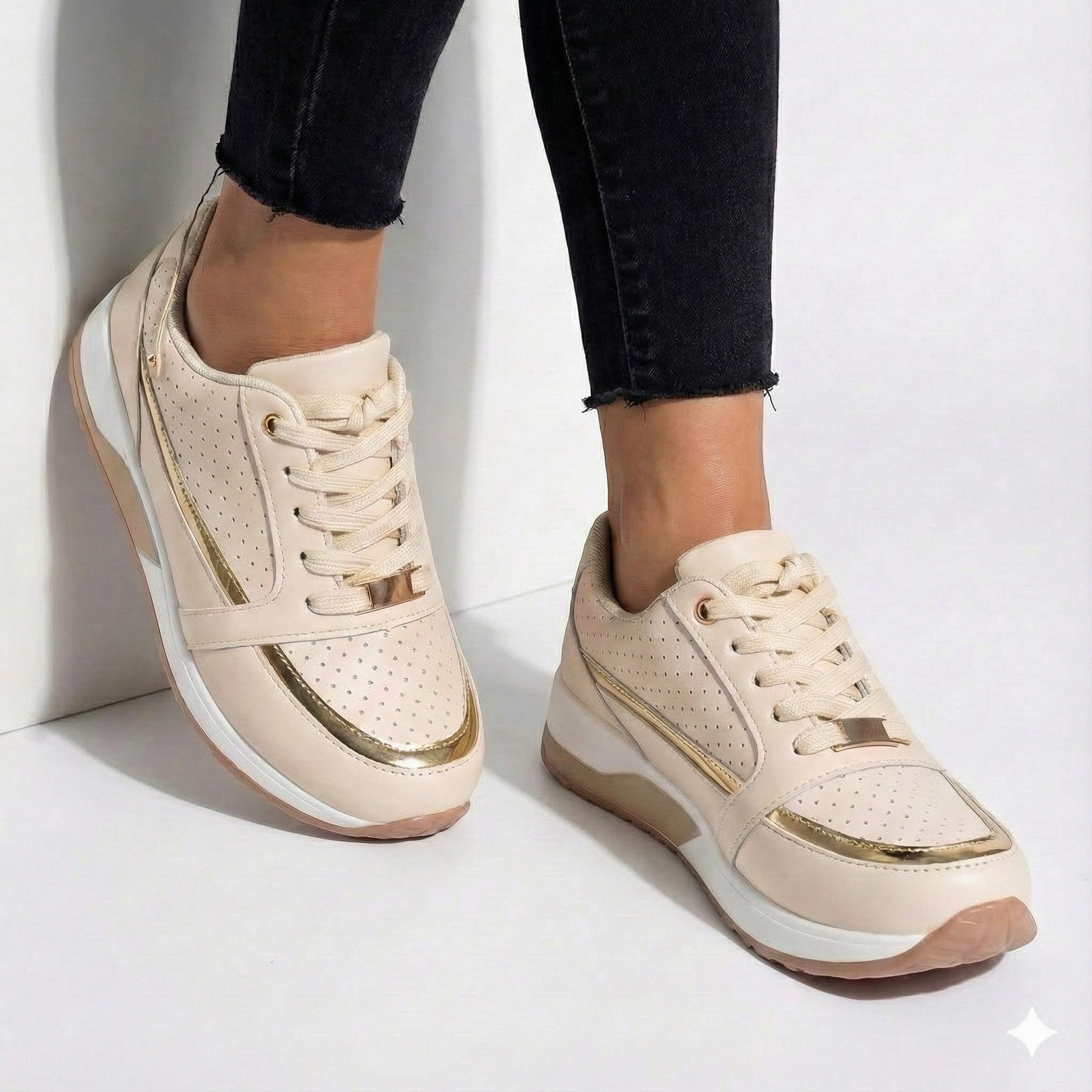 Lace Up Walking Sneakers-footwear > sneakers > walking sneakers-Laventaire-Laventaire