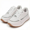 Lace Up Walking Sneakers-footwear > sneakers > walking sneakers-Laventaire-White-35-Laventaire