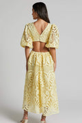 Lace Wedding Guest Dress-dresses > lace dress-Laventaire-Laventaire