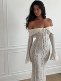 Lace White Maxi Dress-dresses > maxi dress-Laventaire-Laventaire