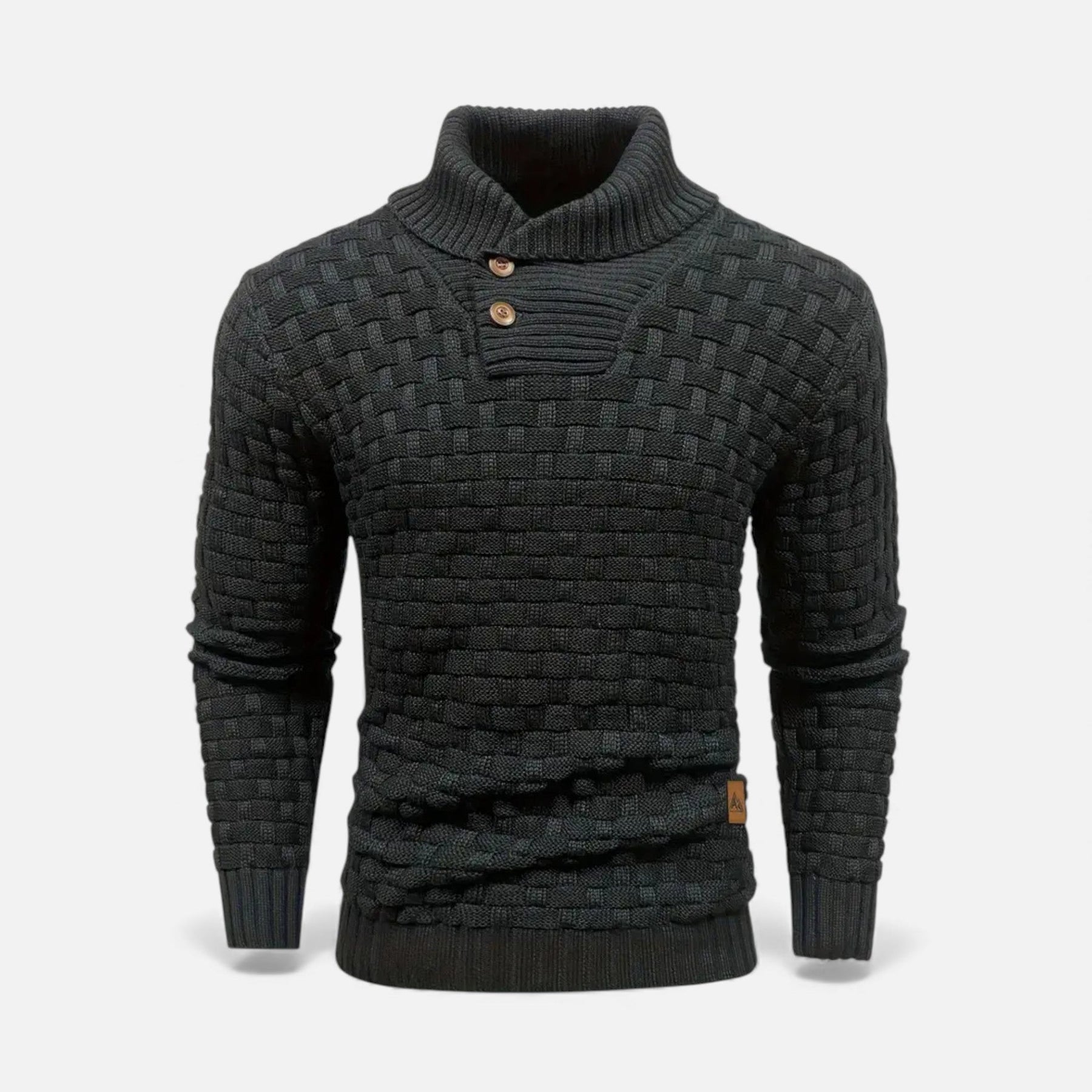 Lapel Casual Sweater-sweaters > lapel sweater-Laventaire-Laventaire