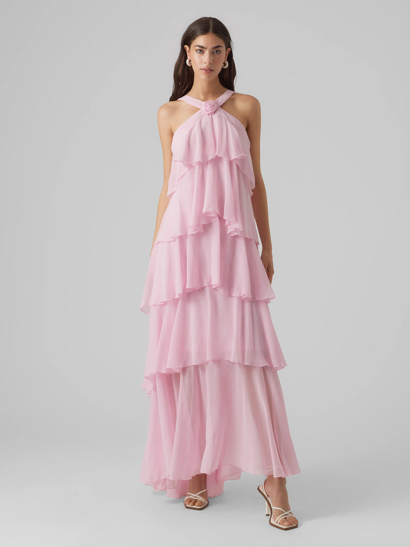 Layered Maxi Dress-dresses > maxi dress-Laventaire-Laventaire