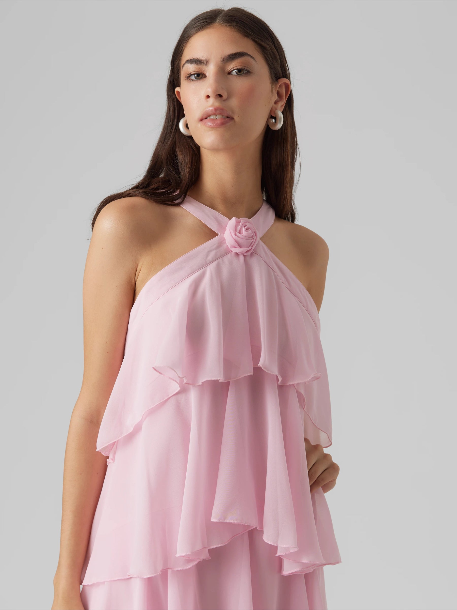Layered Maxi Dress-dresses > maxi dress-Laventaire-Laventaire