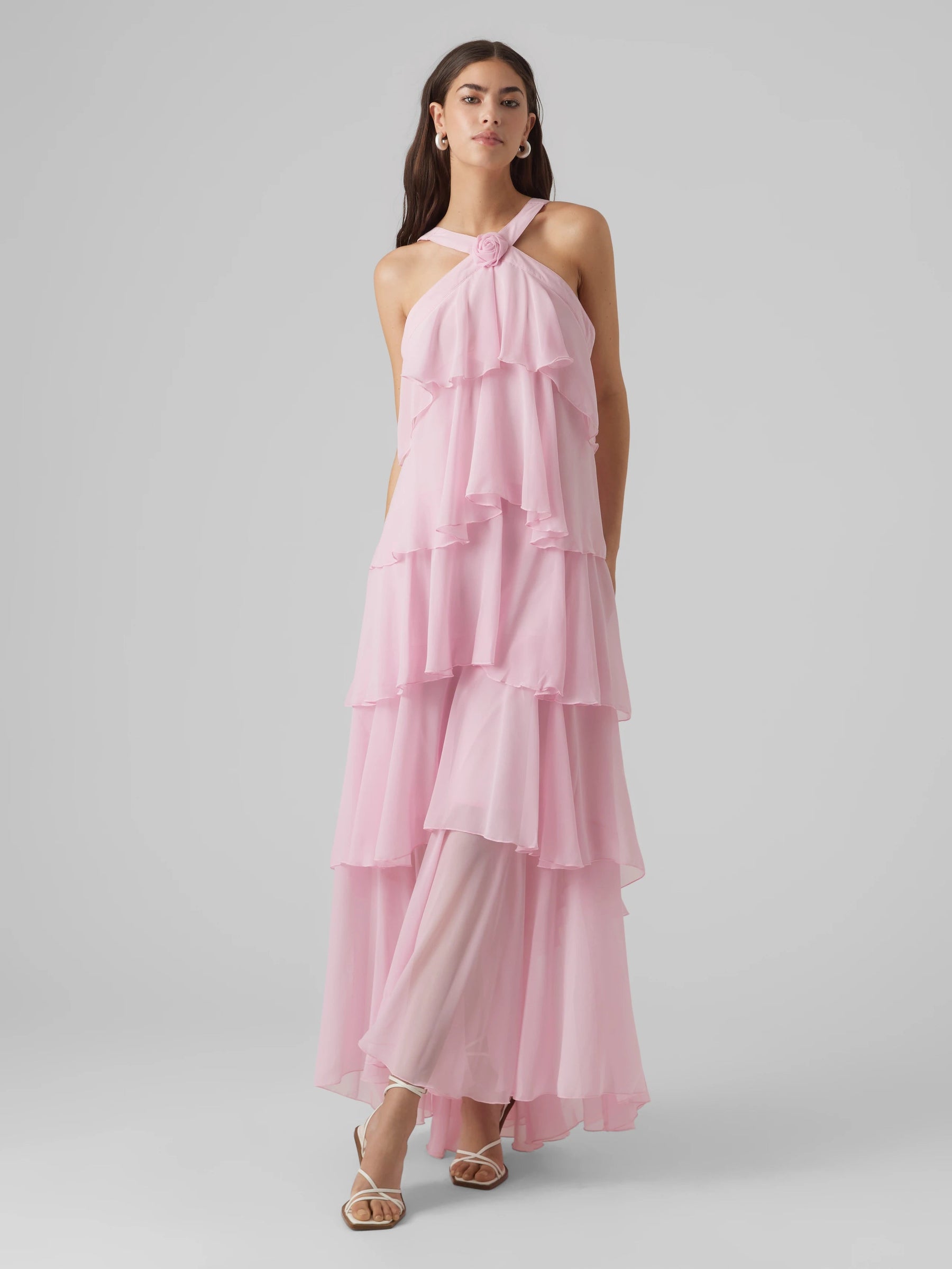 Layered Maxi Dress-dresses > maxi dress-Laventaire-Laventaire