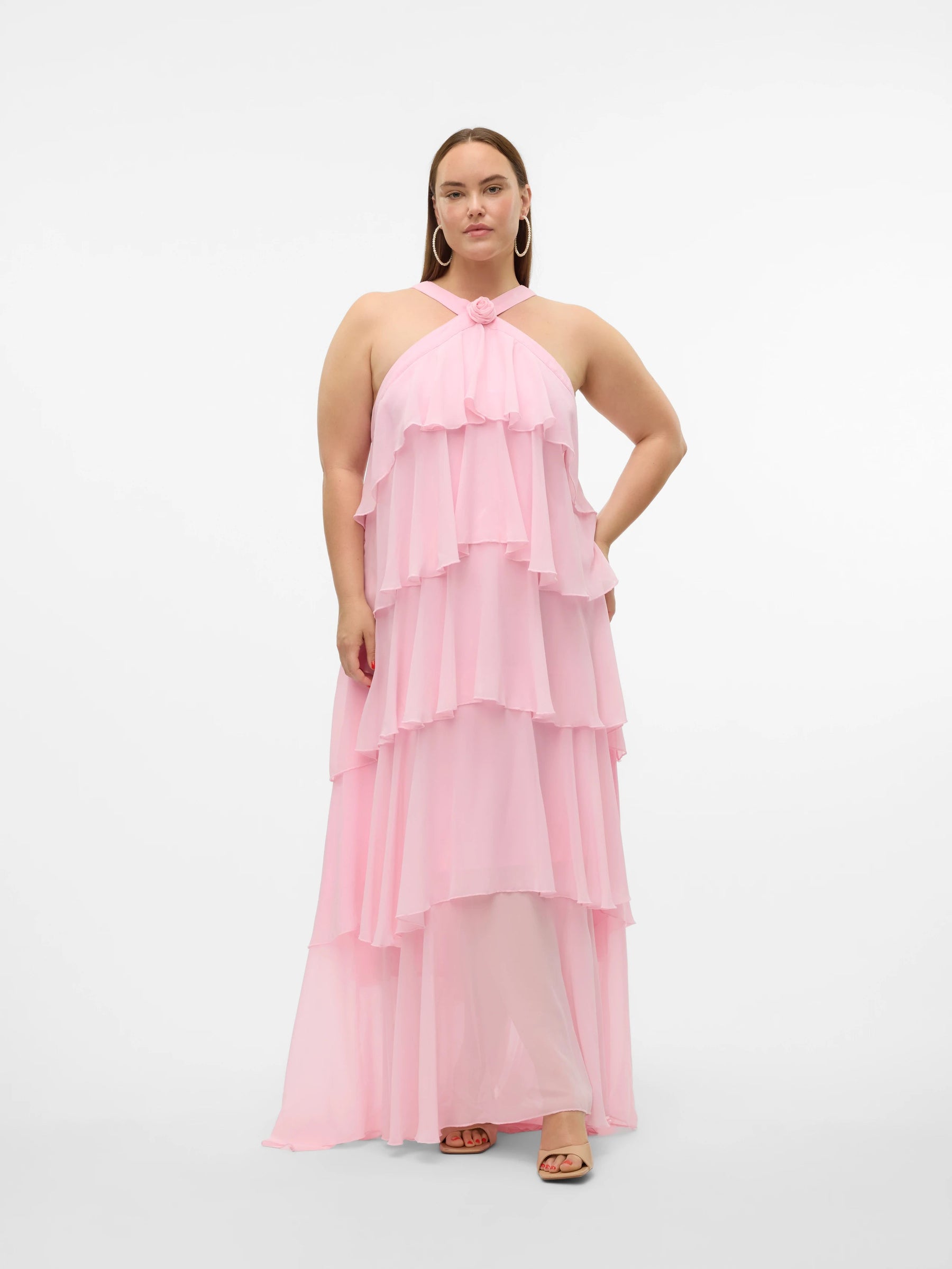 Layered Maxi Dress-dresses > maxi dress-Laventaire-Laventaire