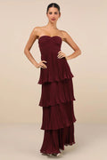 Layered Strapless Dress-dresses > formal dress-Laventaire-Laventaire