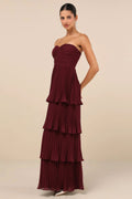 Layered Strapless Dress-dresses > formal dress-Laventaire-Laventaire