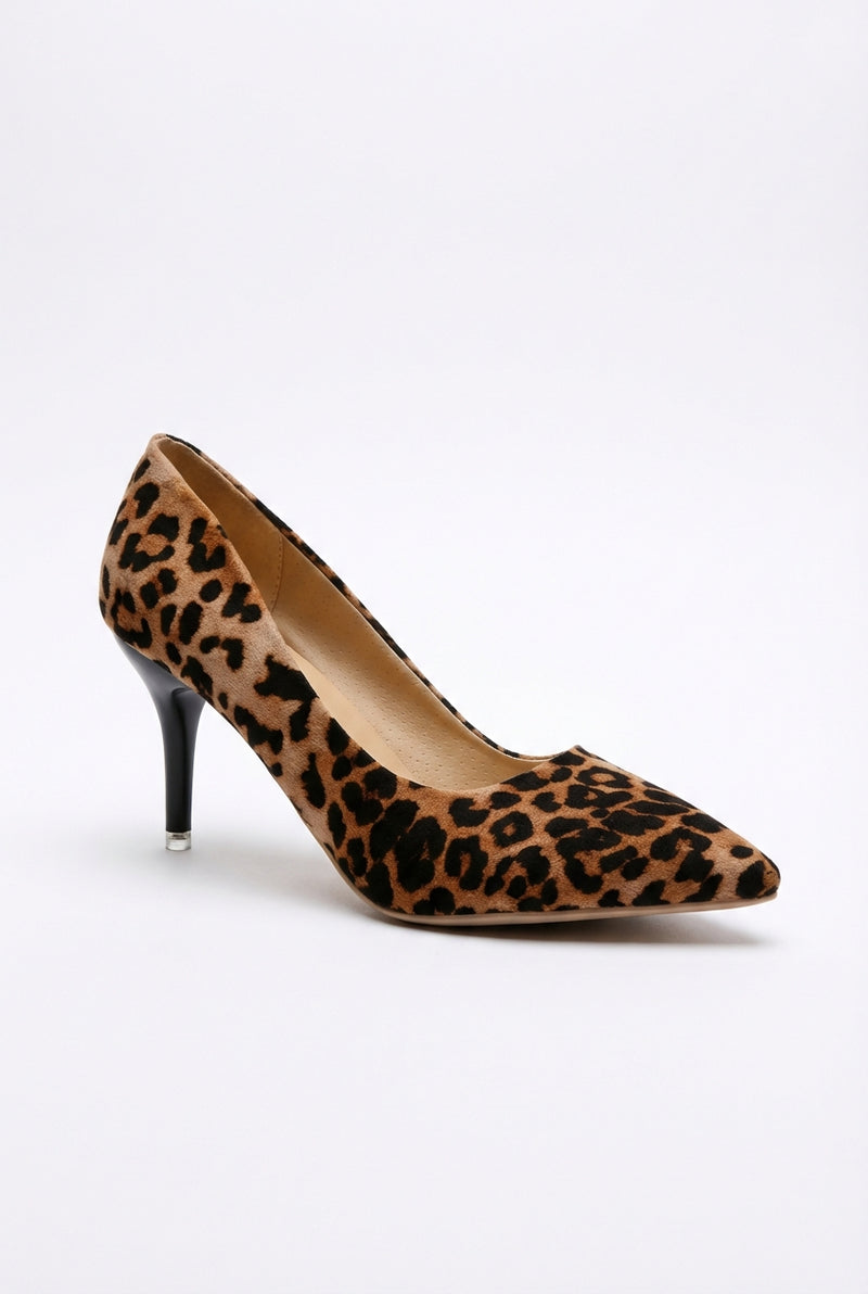 Leopard Print Closed-Toe Heels-footwear > heels-Laventaire-Animal Print-35-Laventaire