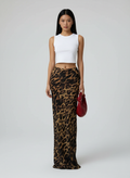 Leopard Print Maxi Skirt-Maxi Skirts-Laventaire-Laventaire