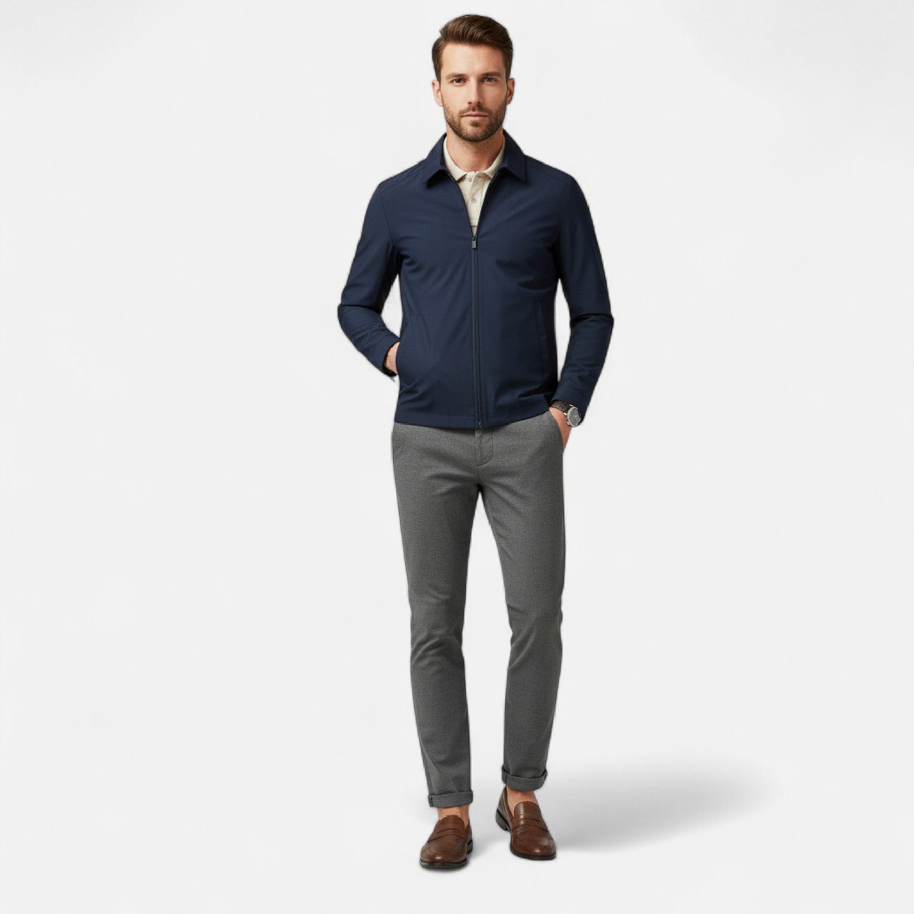 Lightweight Casual Jacket-jackets > casual jackets-Laventaire-Laventaire