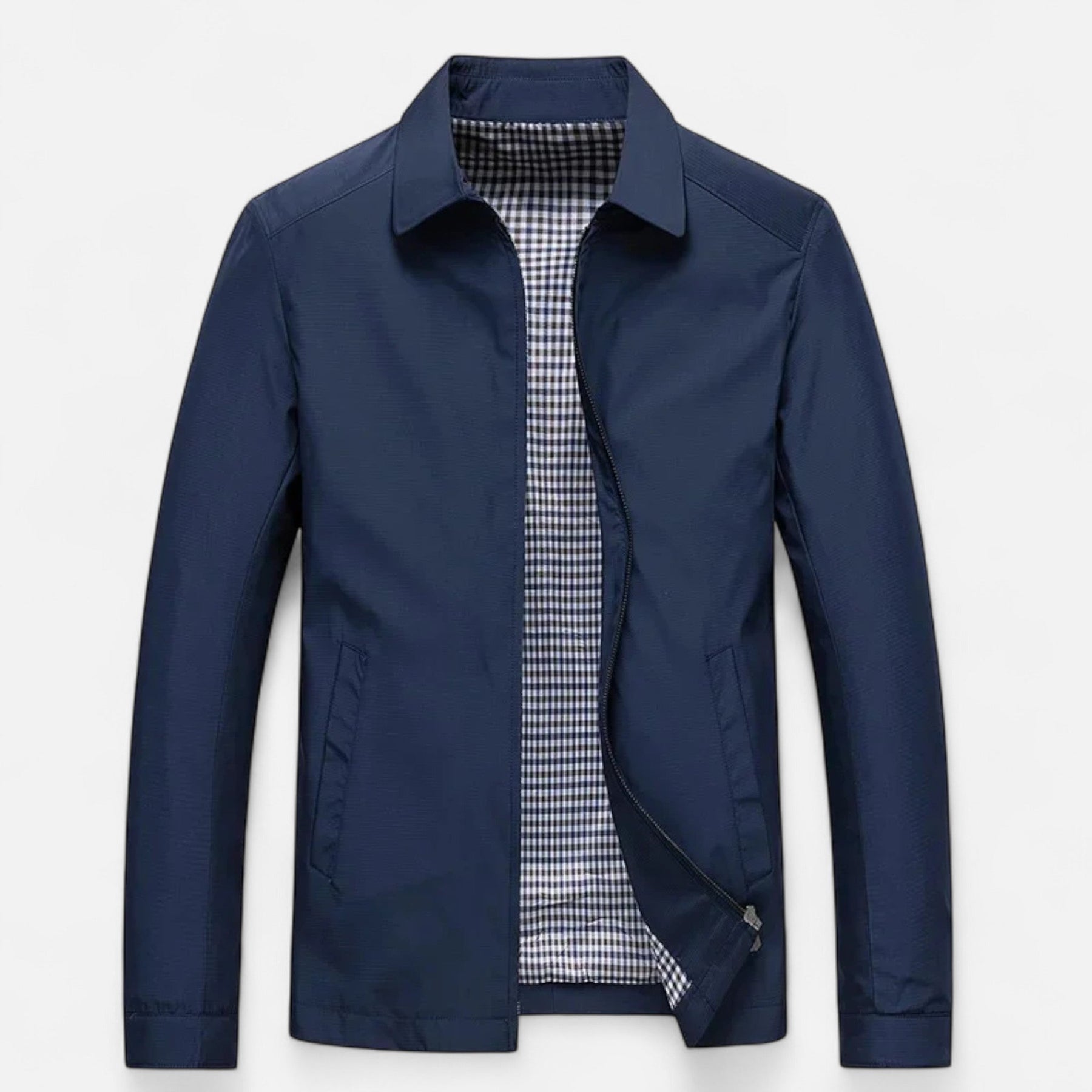 Lightweight Casual Jacket-jackets > casual jackets-Laventaire-Navy Blue-S-Laventaire