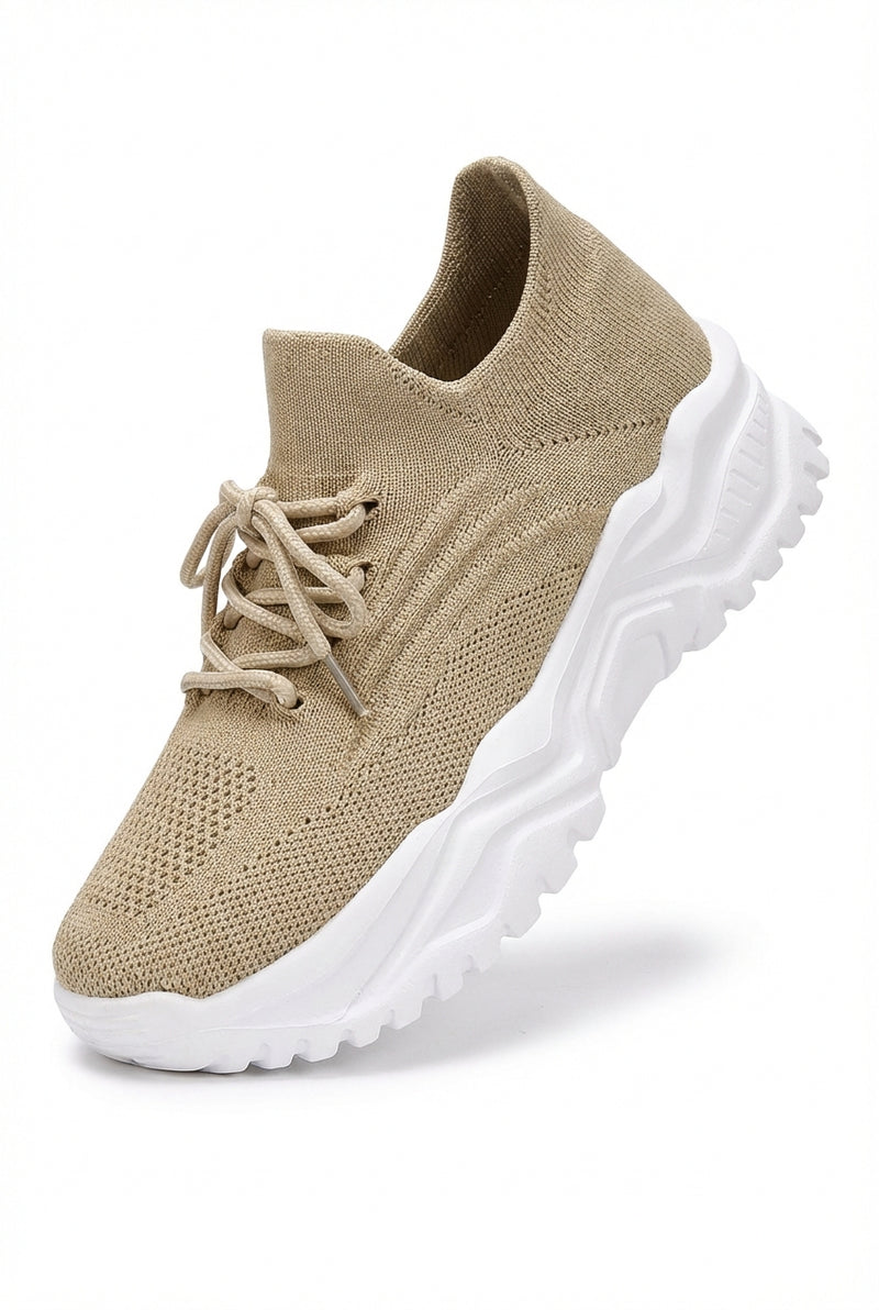 Lightweight Casual Sneakers-footwear > sneakers-Laventaire-Beige-35-Laventaire