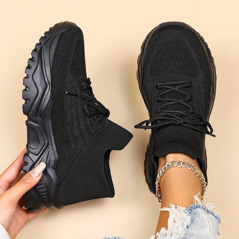 Lightweight Casual Sneakers-footwear > sneakers-Laventaire-Black-35-Laventaire