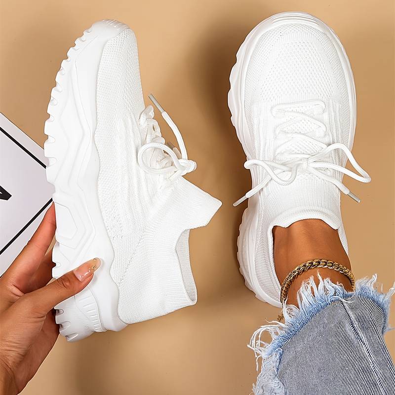 Lightweight Casual Sneakers-footwear > sneakers-Laventaire-White-35-Laventaire