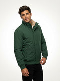 Lined Bomber Jacket-outerwear > bomber jacket-Laventaire-Dark Green-S-Laventaire