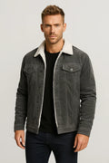 Lined Ribbed Jacket-jackets > lined jacket-Laventaire-Laventaire
