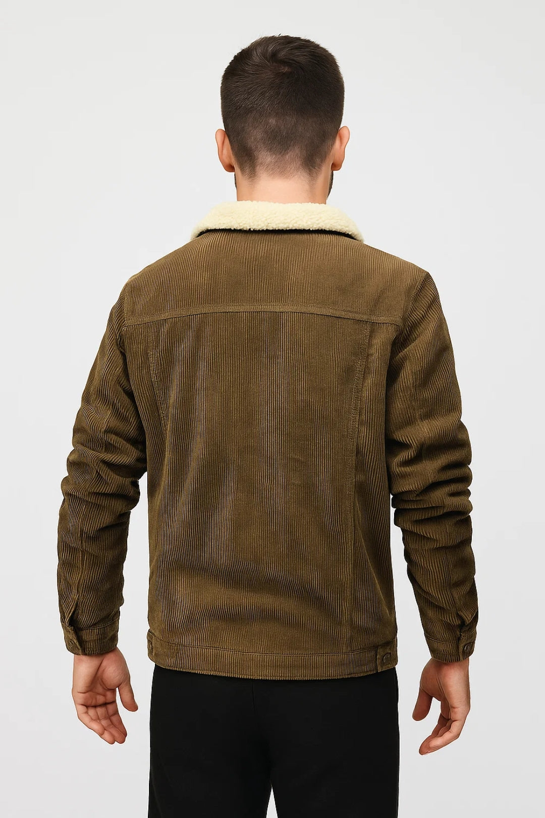 Lined Ribbed Jacket-jackets > lined jacket-Laventaire-Laventaire