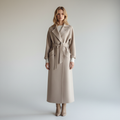 Long Beige Coat-coats > long coat-Laventaire-Laventaire