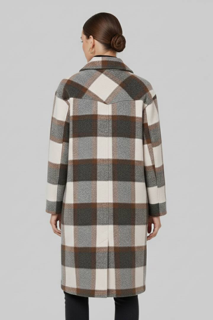 Long Buttoned Coat-coats > long coat-Laventaire-Laventaire