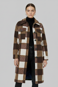 Long Buttoned Coat-coats > long coat-Laventaire-Dark Brown-S-Laventaire
