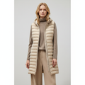 Long Padded Sleeveless Vest-outerwear > vest-Laventaire-Laventaire