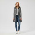 Long Padded Sleeveless Vest-outerwear > vest-Laventaire-Gray-M-Laventaire