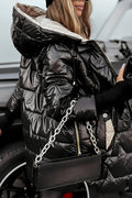 Long Quilted Casual Jacket-outerwear > jackets > quilted jackets-Laventaire-Laventaire