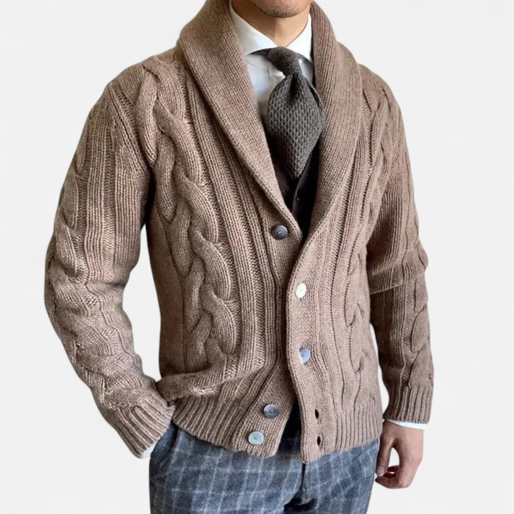 Long Sleeve Cardigan Sweater-sweaters > cardigans-Laventaire-Laventaire