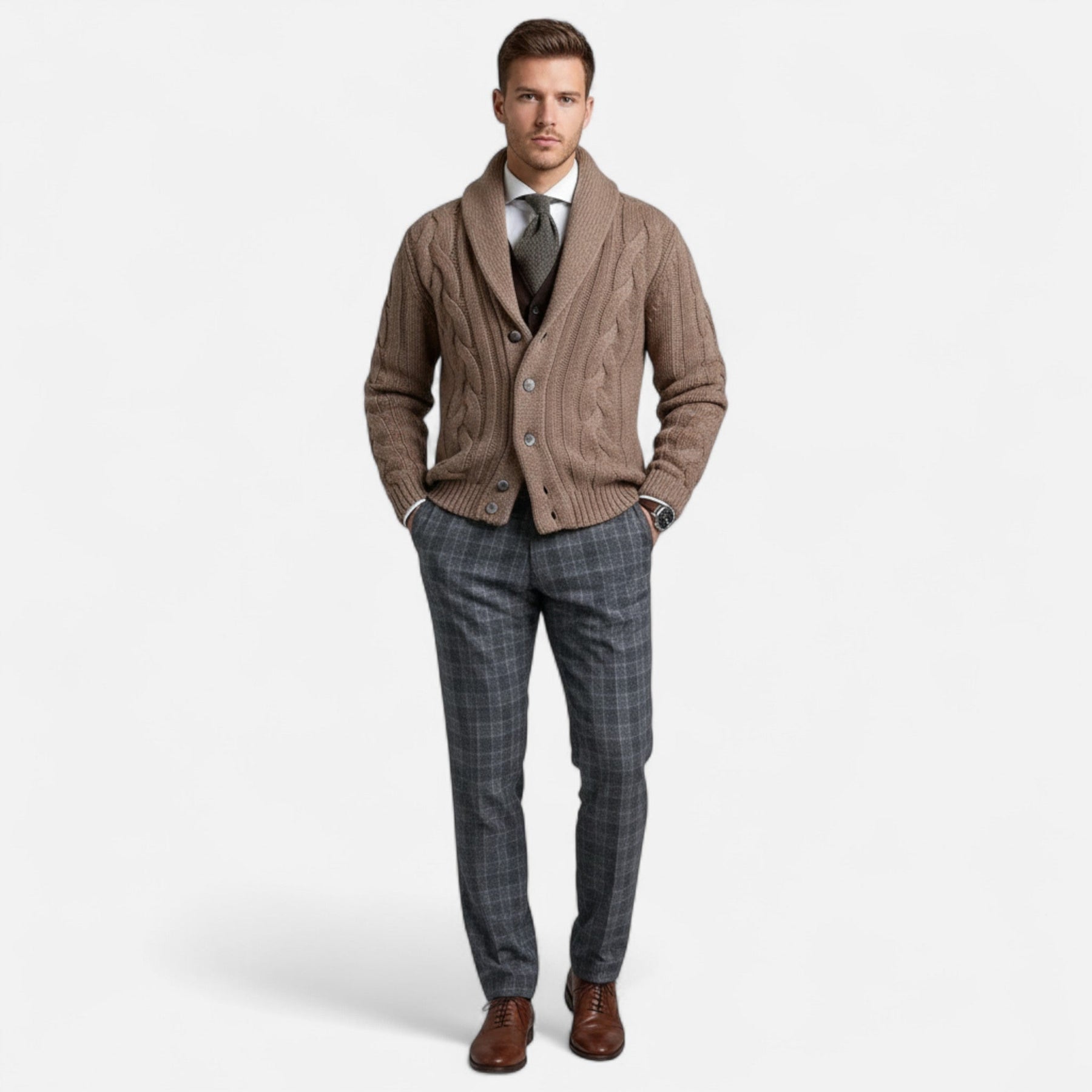 Long Sleeve Cardigan Sweater-sweaters > cardigans-Laventaire-Laventaire