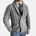 Long Sleeve Cardigan Sweater-sweaters > cardigans-Laventaire-Gray-M-Laventaire