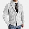 Long Sleeve Cardigan Sweater-sweaters > cardigans-Laventaire-White-M-Laventaire