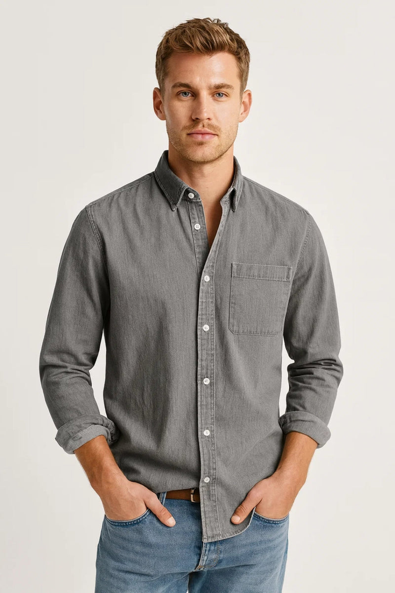 Long Sleeve Casual Shirt-shirts > casual shirts-Laventaire-Laventaire