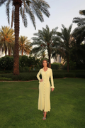 Long Sleeve Collar Midi Dress-dresses > midi dress-Laventaire-Laventaire